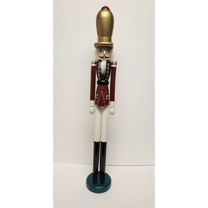 Vintage 1990 Handcrafted 23" Soldier Nutcracker Christmas Holiday Decor